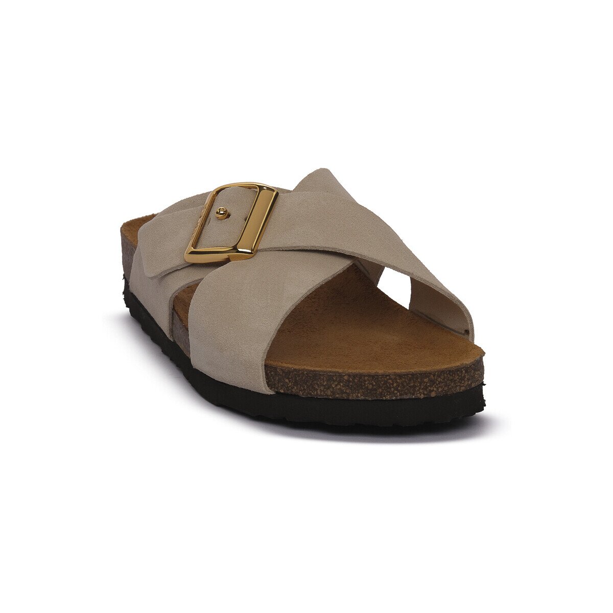 Frau Pantofi VELOUR CAPPUCCINO