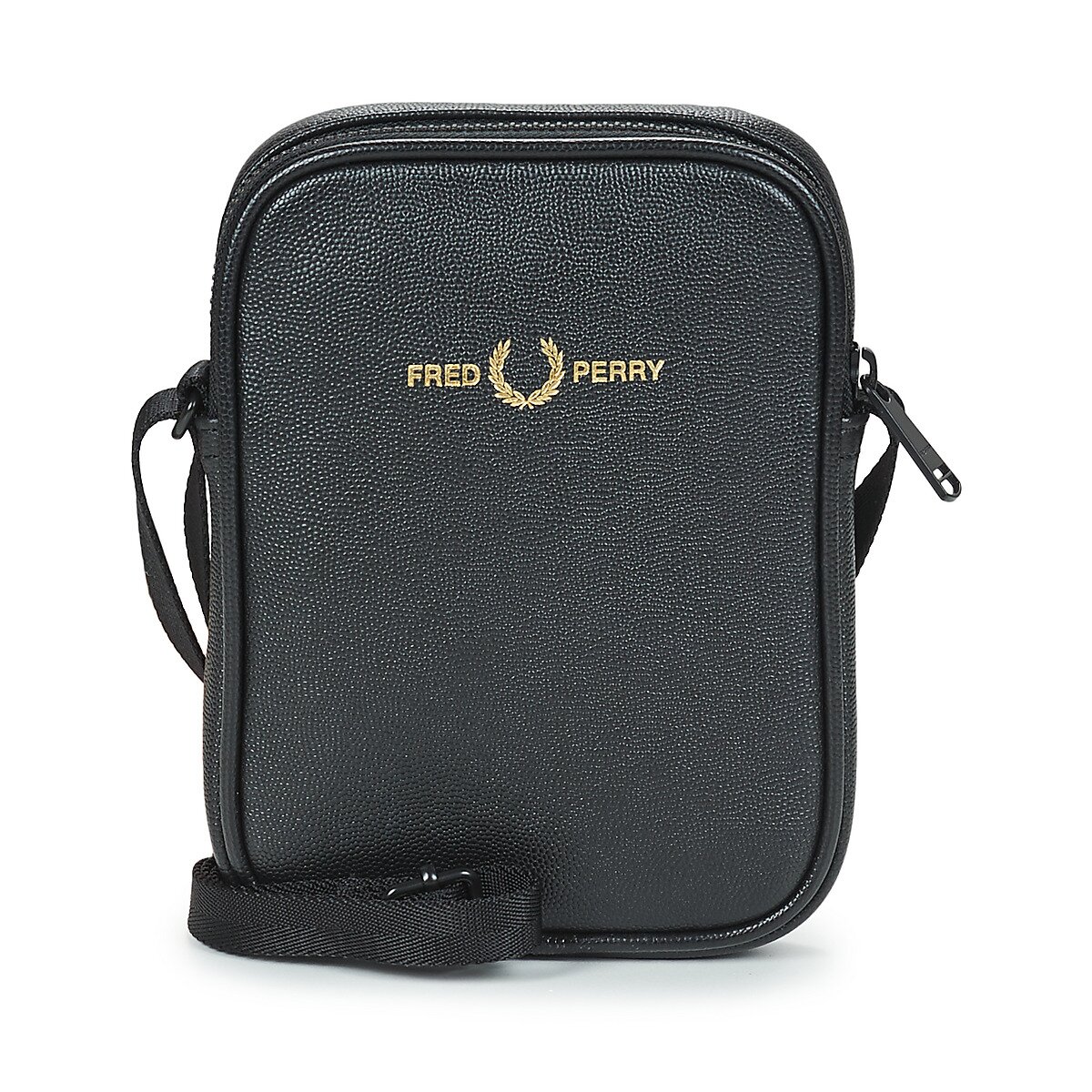 Fred Perry Genti SCOTCHGRAIN LEATHER SIDE BAG