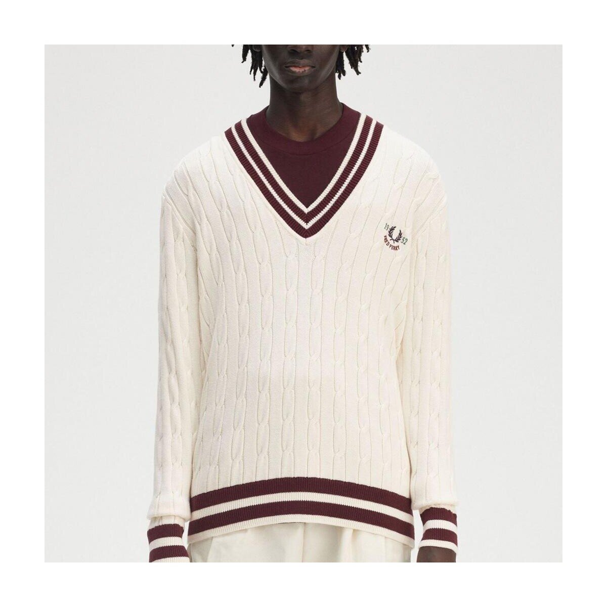 Fred Perry Îmbracaminte Cable Knit Tennis Jumper