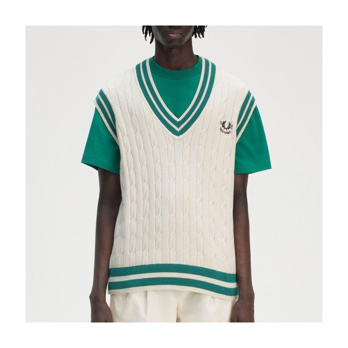 Fred Perry Îmbracaminte Cable Knit Tennis Tank