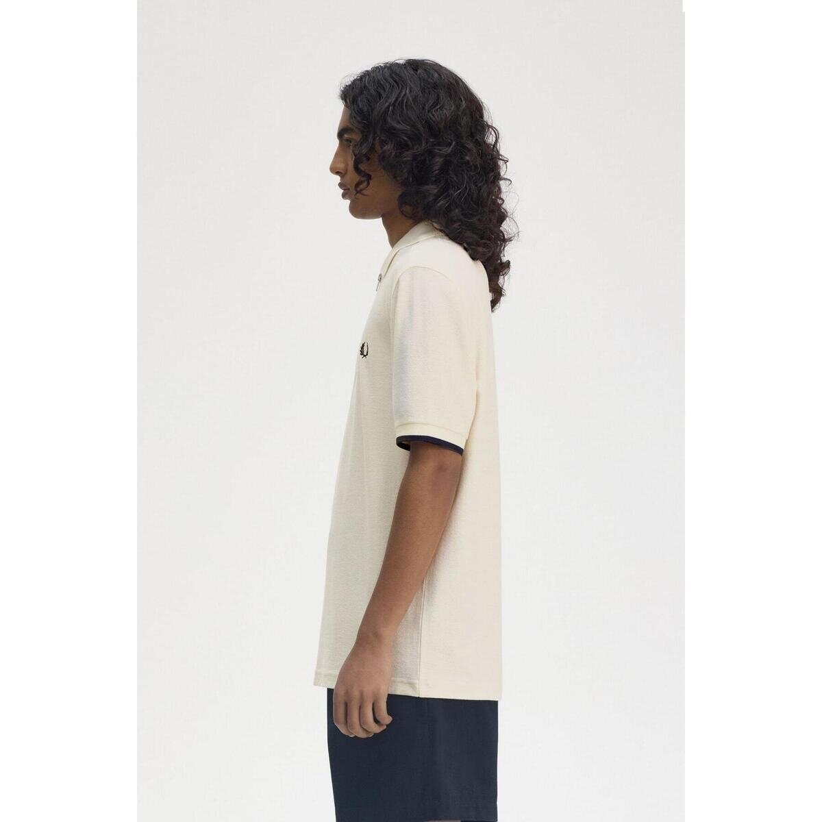 Fred Perry Îmbracaminte Crepe Pique Zip Neck