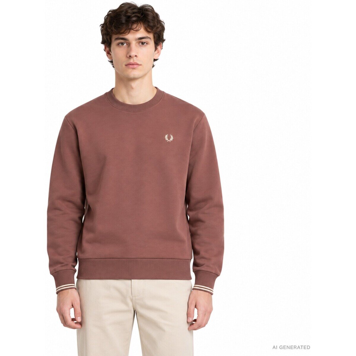 Fred Perry Îmbracaminte Crew Neck Sweatshirt