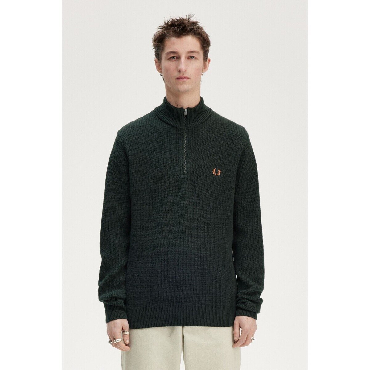 Fred Perry Îmbracaminte Fp Textured Half Zip Jumper