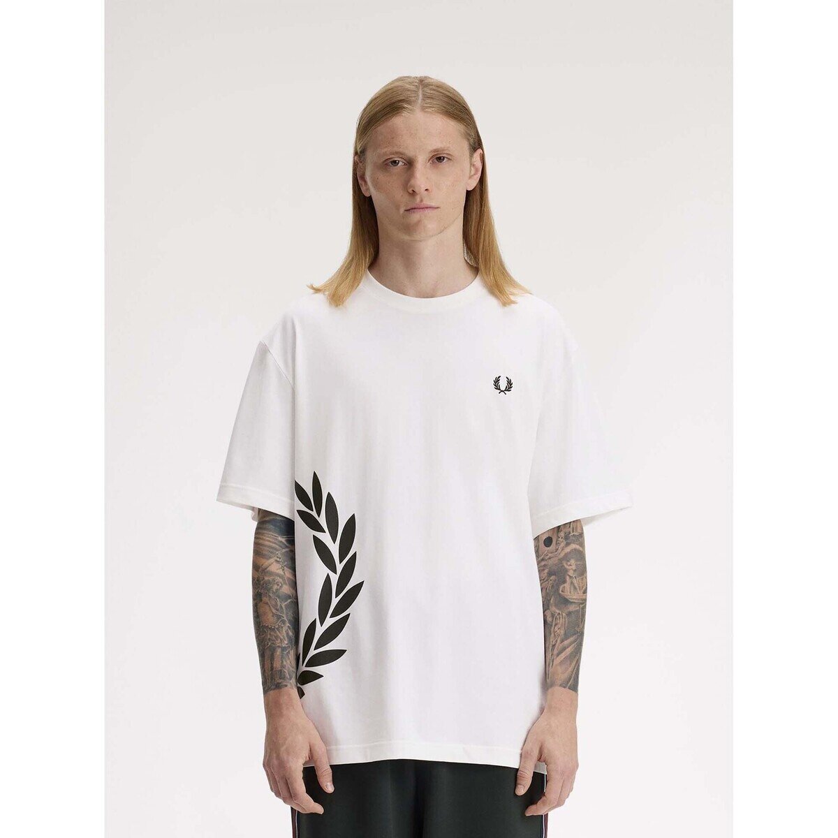 Fred Perry Îmbracaminte Fp Textured Laurel Wreath T-Shirt