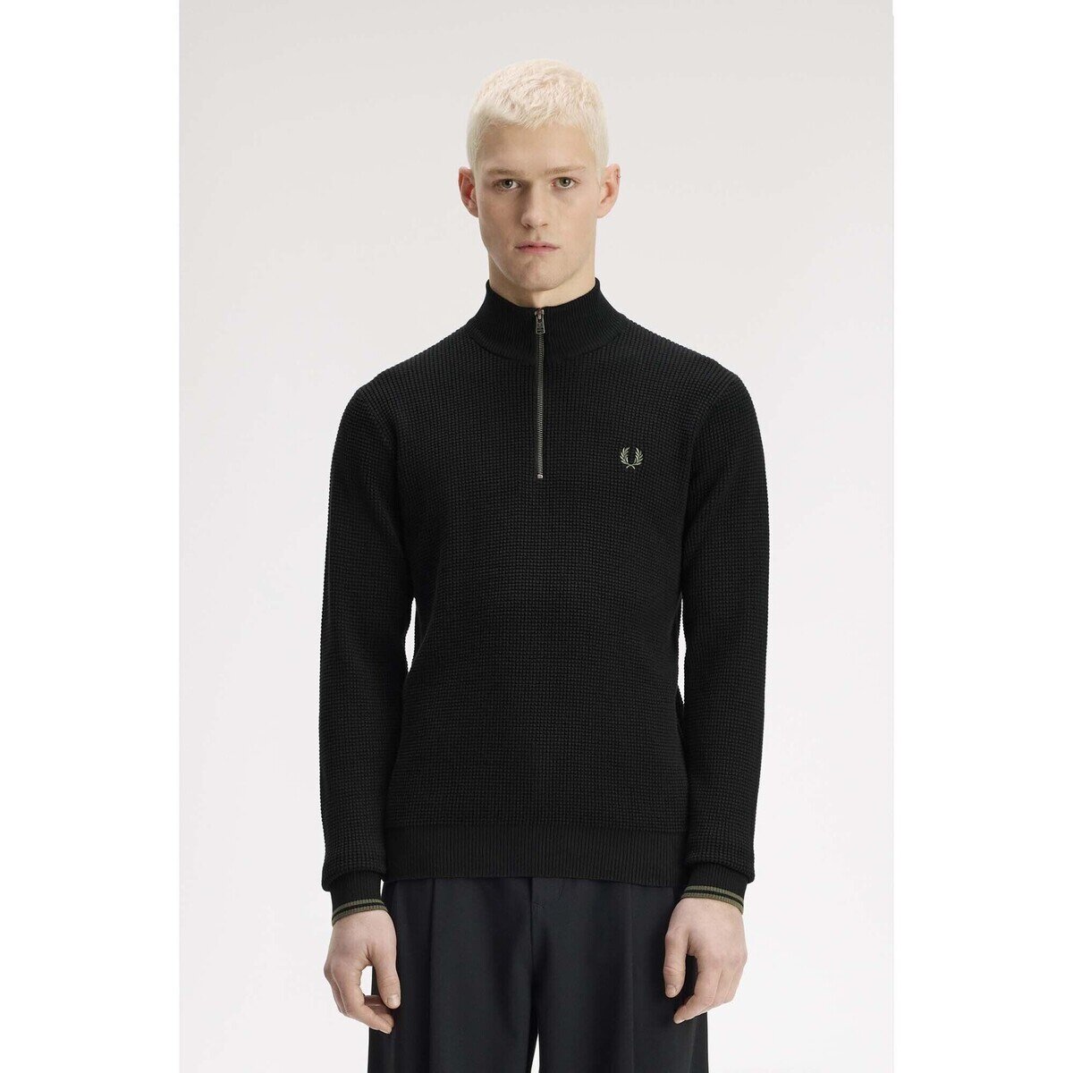 Fred Perry Îmbracaminte Fp Waffle Stitch Half Zip Jumper