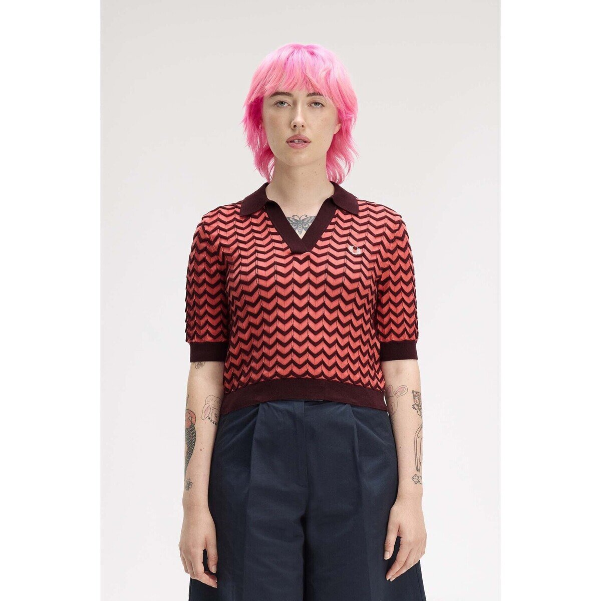 Fred Perry Îmbracaminte Pointelle Knitted Shirt