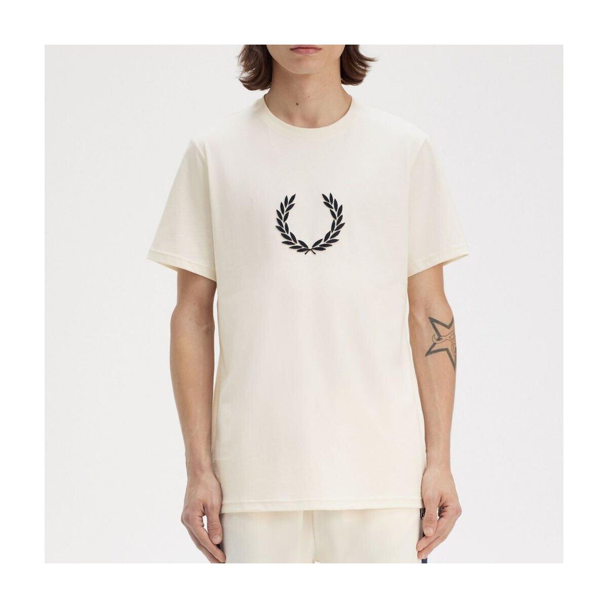 Fred Perry Îmbracaminte Textured Laurel Wreath T-sh