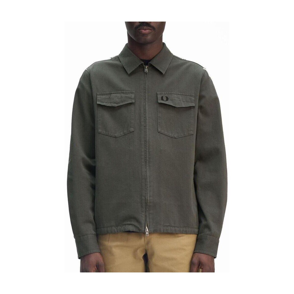 Fred Perry Îmbracaminte Twill Zip-through Overshirt