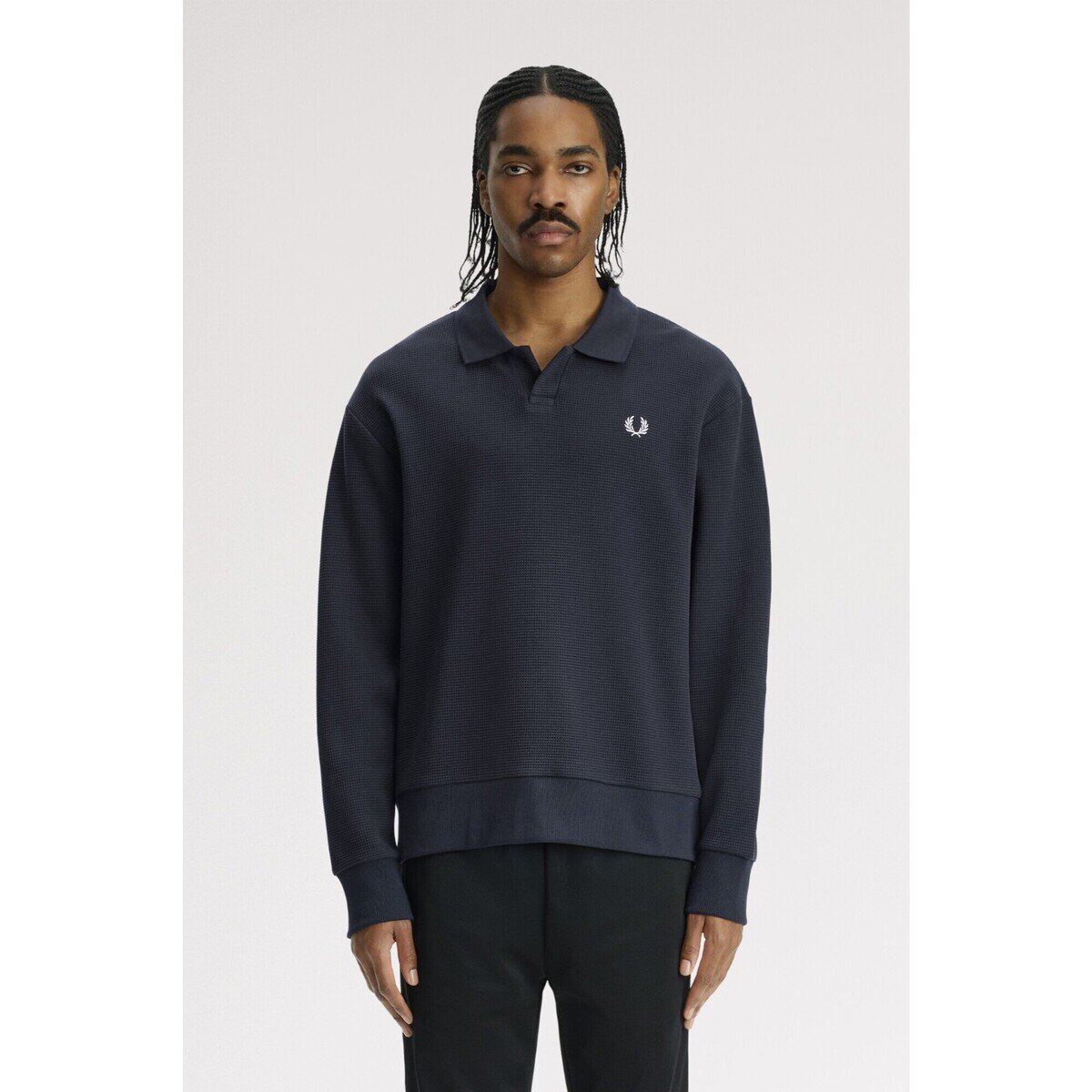Fred Perry Îmbracaminte Waffle Jersey Sweatshirt
