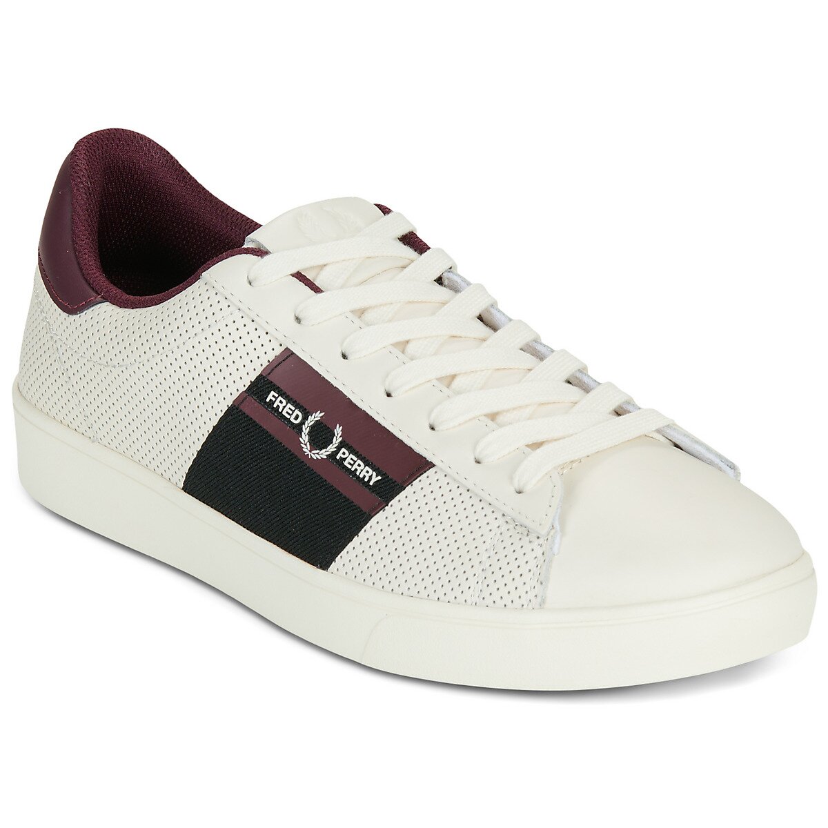Fred Perry Pantofi Spencer Perf Leather / Branded Tape