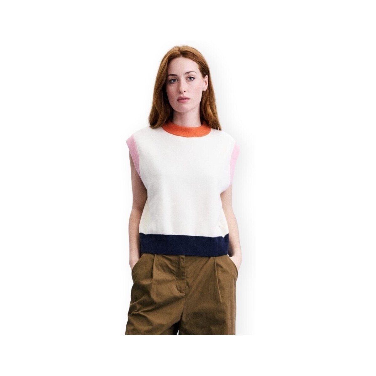 Frnch Îmbracaminte Mickle Knit - Creme