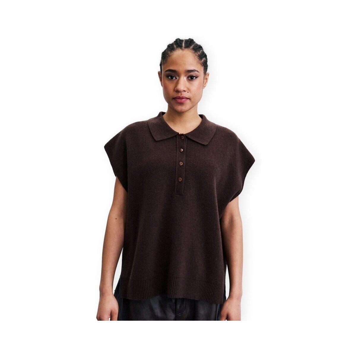 Frnch Îmbracaminte Minthe Knit - Marron Glace