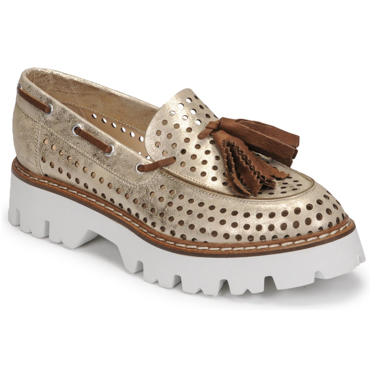 Fru.it Pantofi 7602-999-IVORY-MARRONE