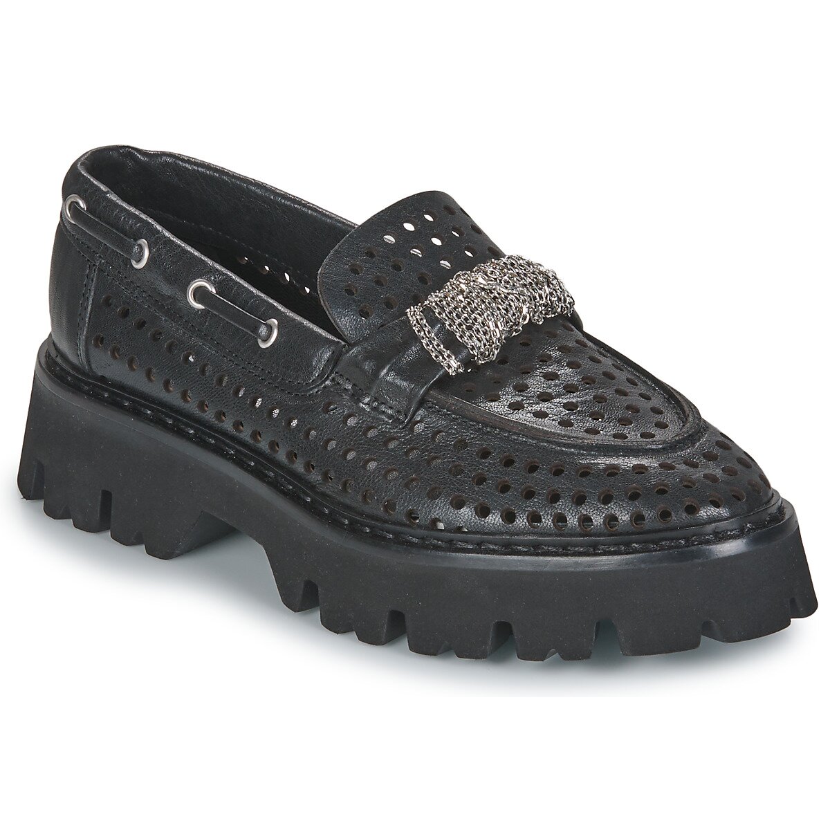 Fru.it Pantofi 8152-999-ANFIBIO-NERO-NIKEL