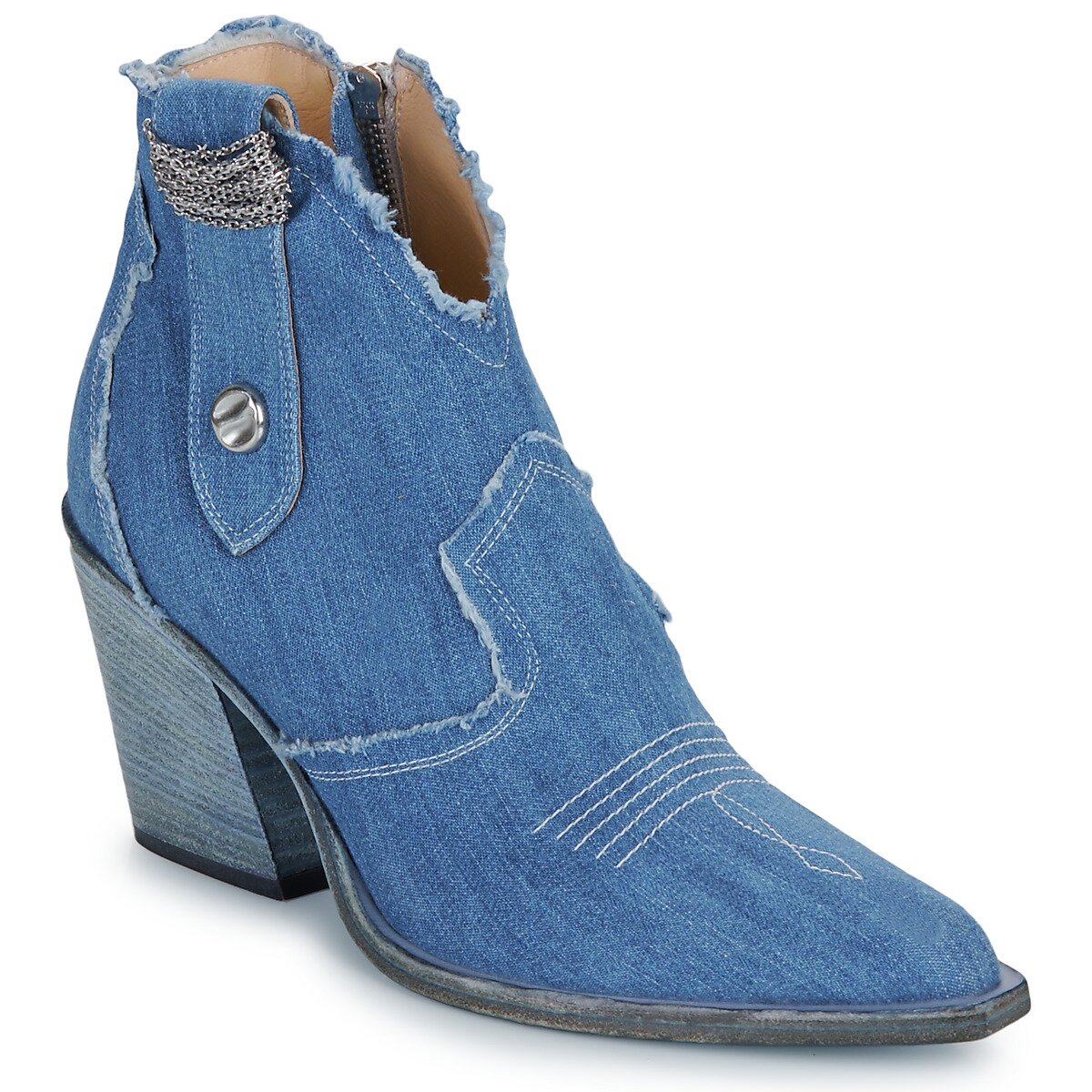 Fru.it Pantofi 8575-944-CUOIO-GREZZO-JEANS-LAVATO