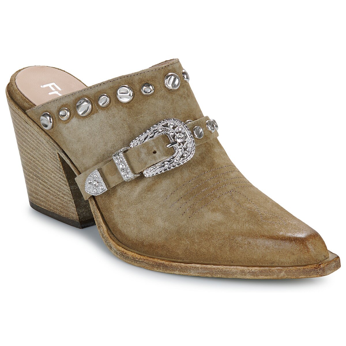 Fru.it Pantofi 8586-944-CUOIO-GREZZO-VELOUR-PLANET