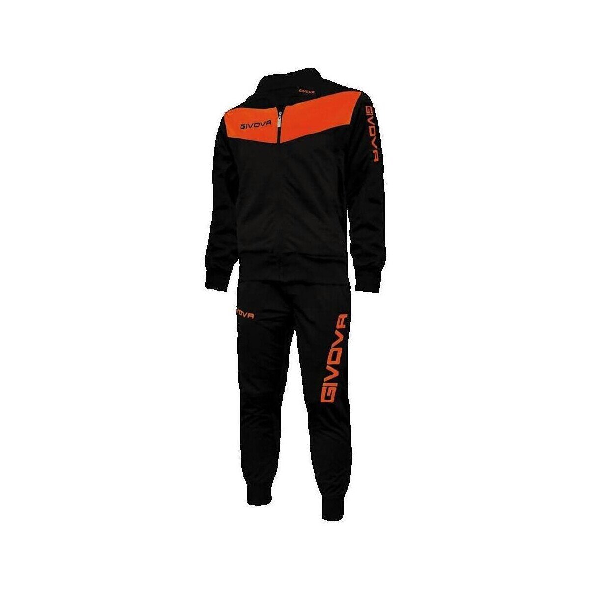 Givova Îmbracaminte Ensemble enfant survêtement noir et orange fluo