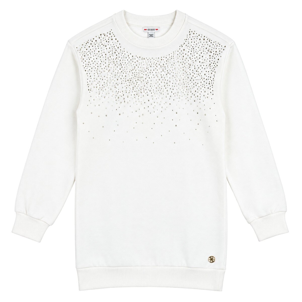 Guess Îmbracaminte BRUSHED FLEECE LS DRESS