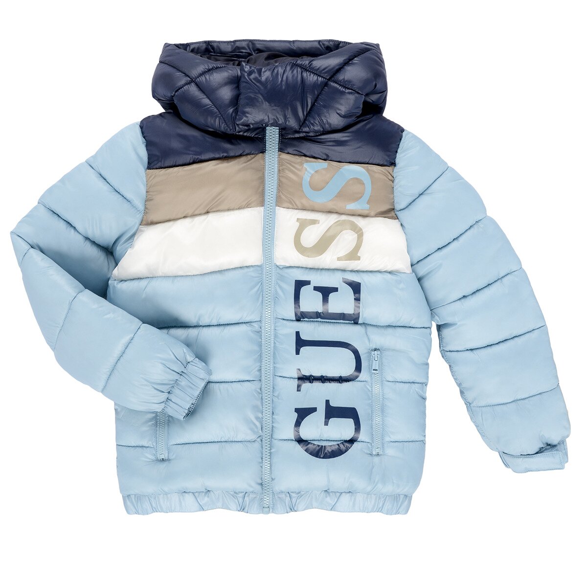 Guess Îmbracaminte HOODED PADDED LS PUFFER W/ZIP