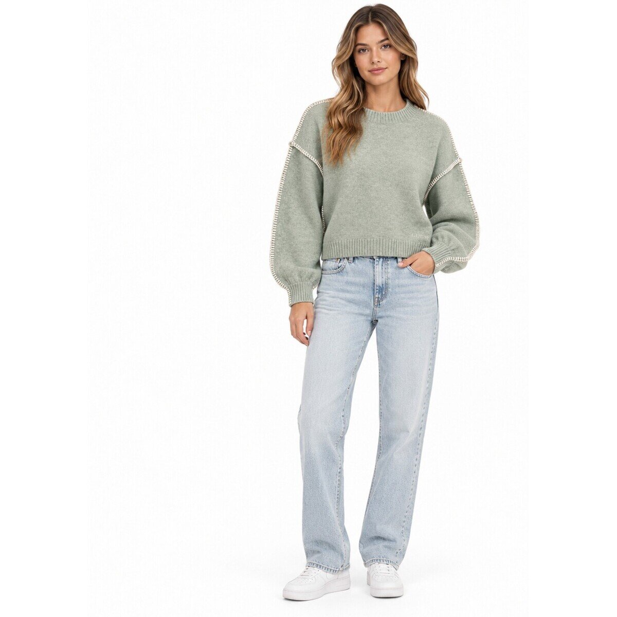 Guess Îmbracaminte Ls Cn Amelie Swtr