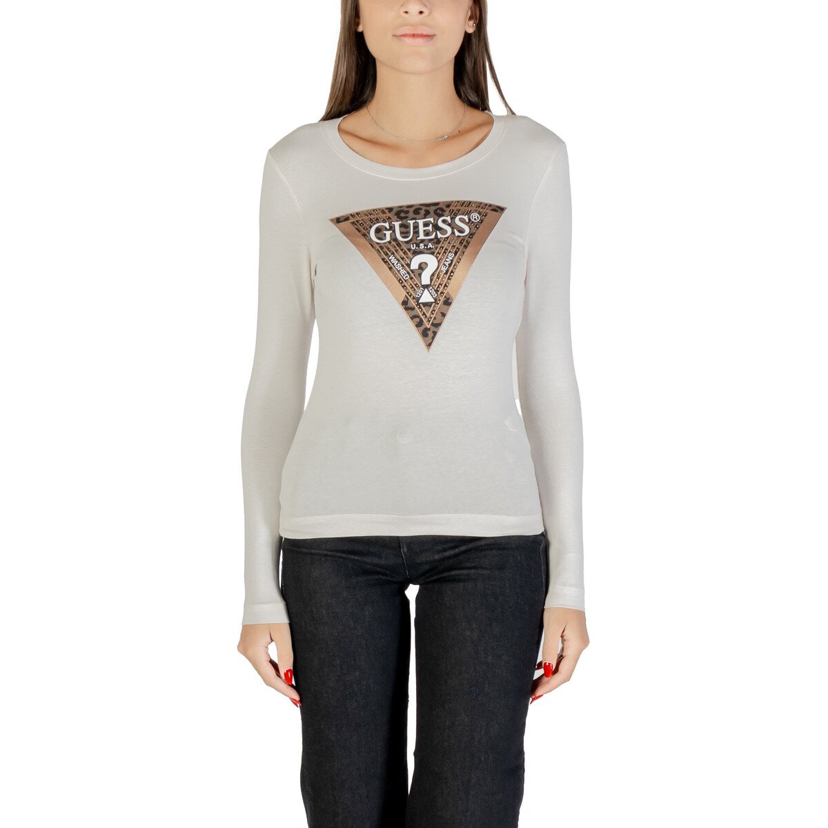 Guess Îmbracaminte LS CN LEO TRIANGLE TEE W5BI75 J1314