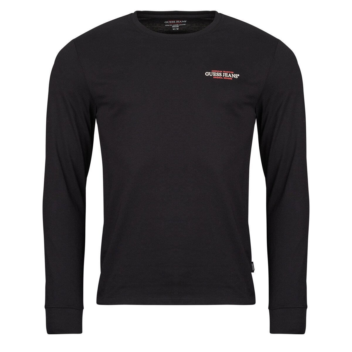 Guess Îmbracaminte LS CN SLIM AMERICAN TR TEE