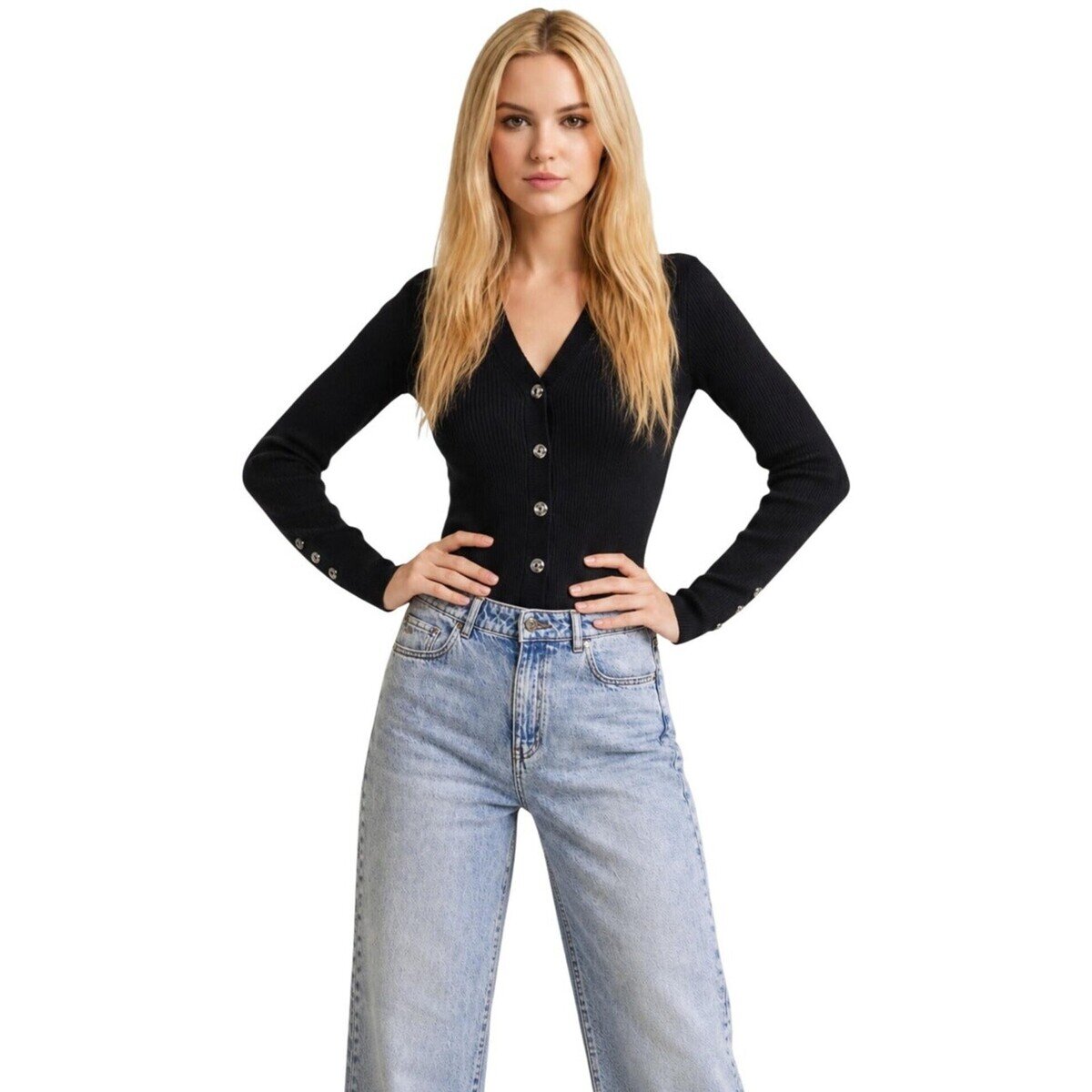 Guess Îmbracaminte Ls Vn Ellie Cardi Swtr