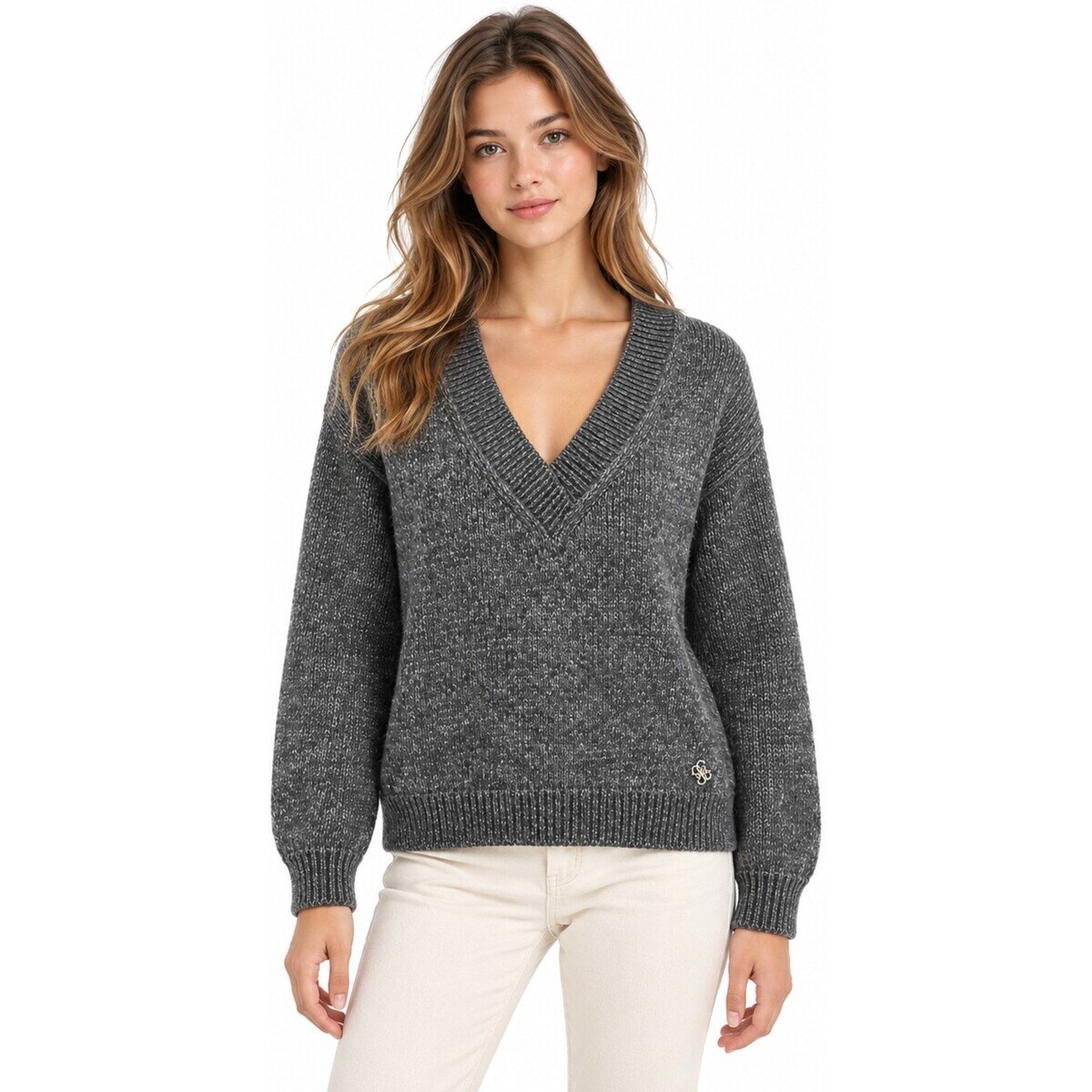 Guess Îmbracaminte Ls Vn Jolene Swtr