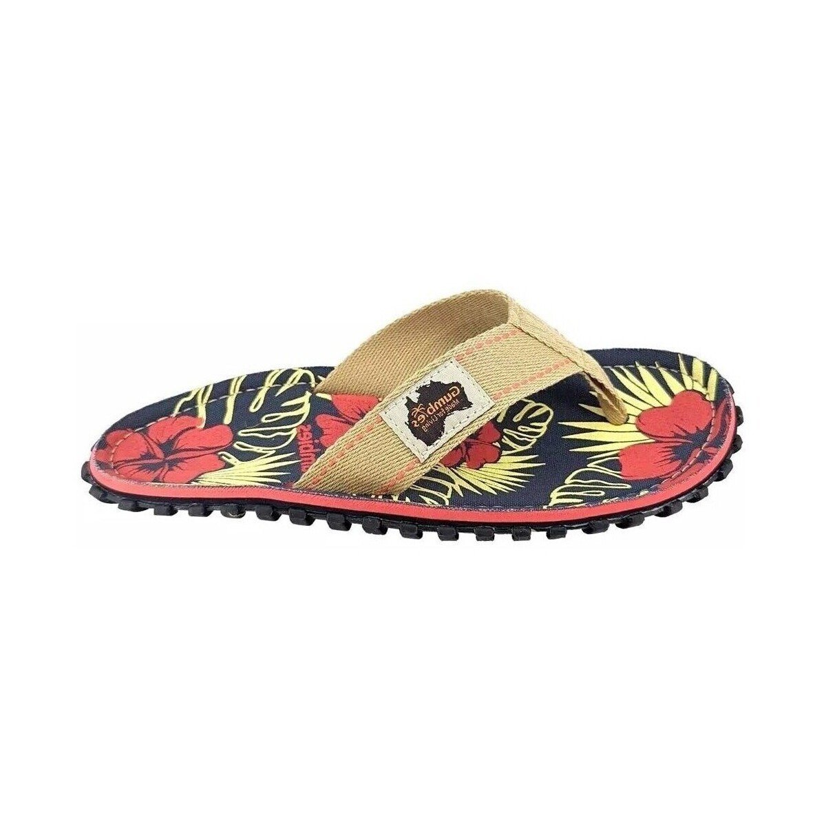 Gumbies Pantofi Islander Denim Hibiscus