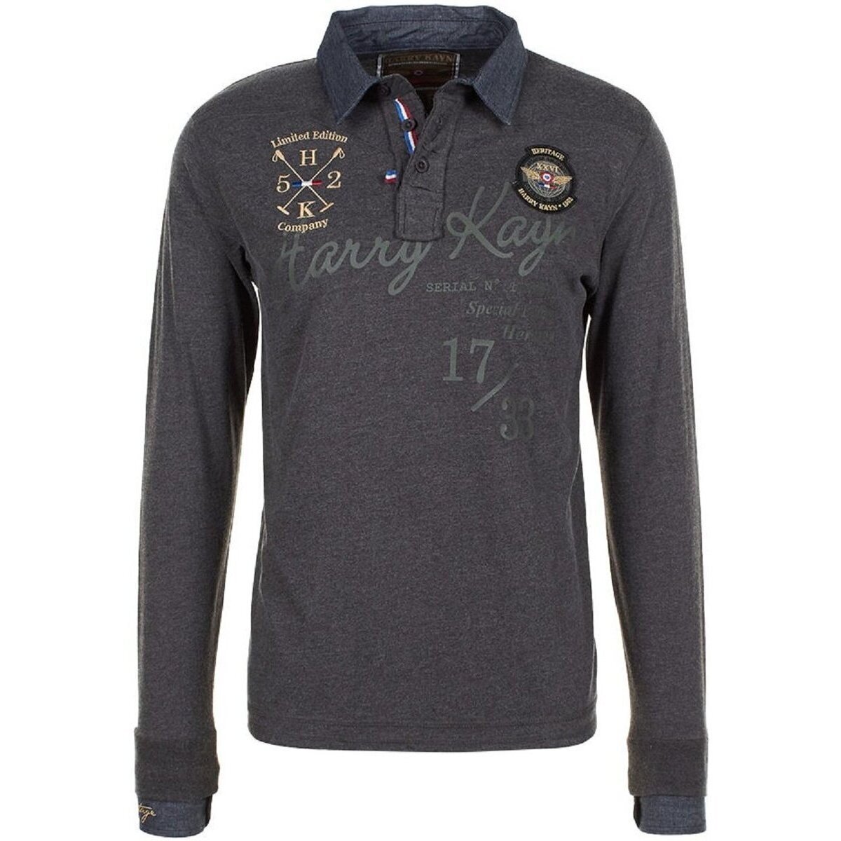 Harry Kayn Îmbracaminte Polo manches longues homme CAZBA