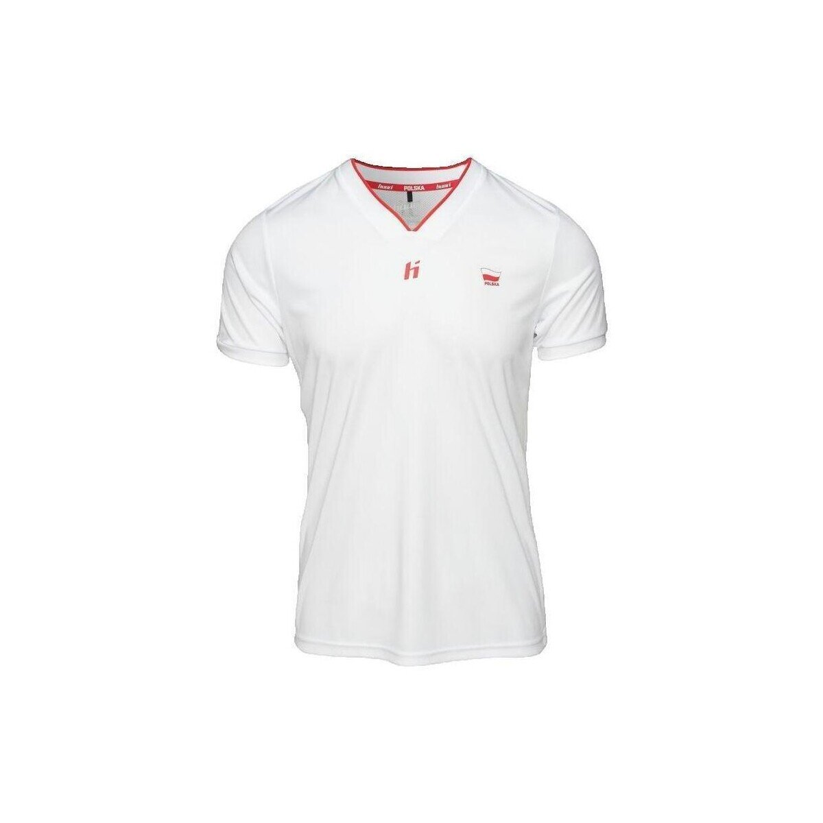 Huari Îmbracaminte T-shirt à col V blanc sport