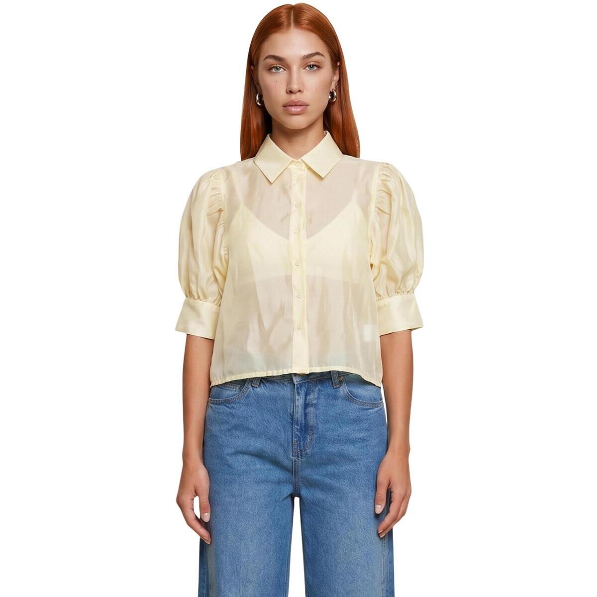 I Am Îmbracaminte Camicia Cotone Maniche Balloon 25621