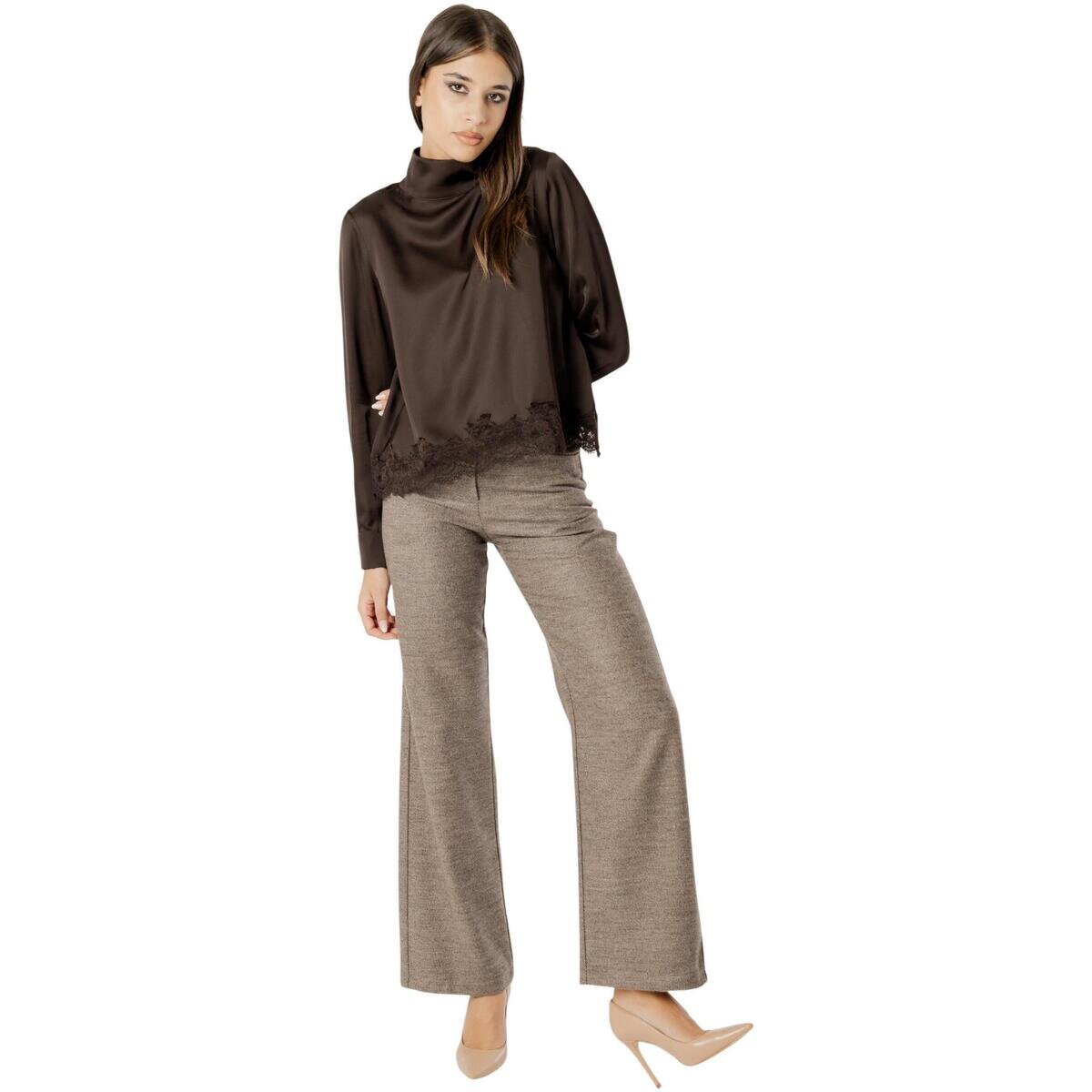 I Am Îmbracaminte Elisa lace viscose satin blouse L 022