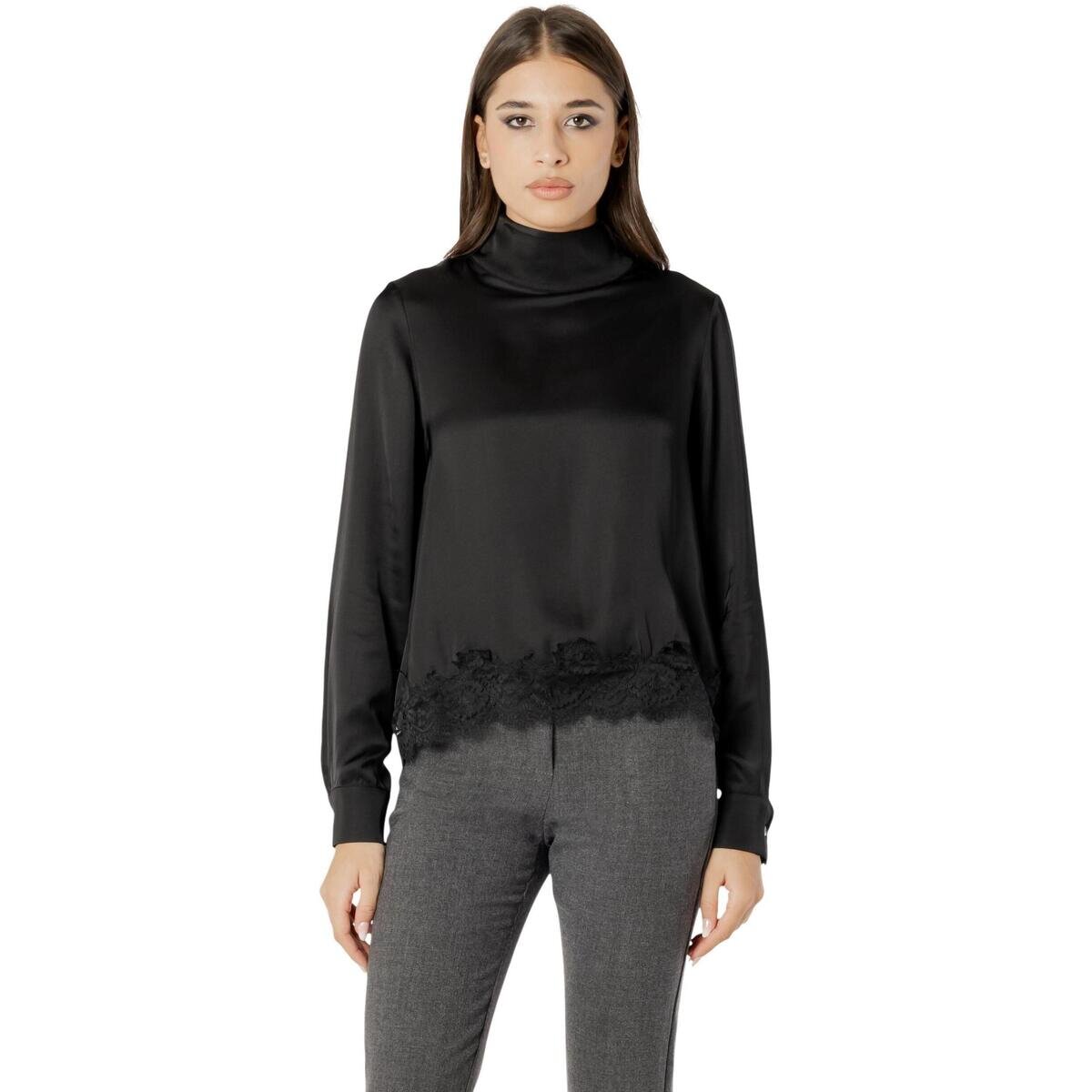 I Am Îmbracaminte Elisa lace viscose satin blouse L 022