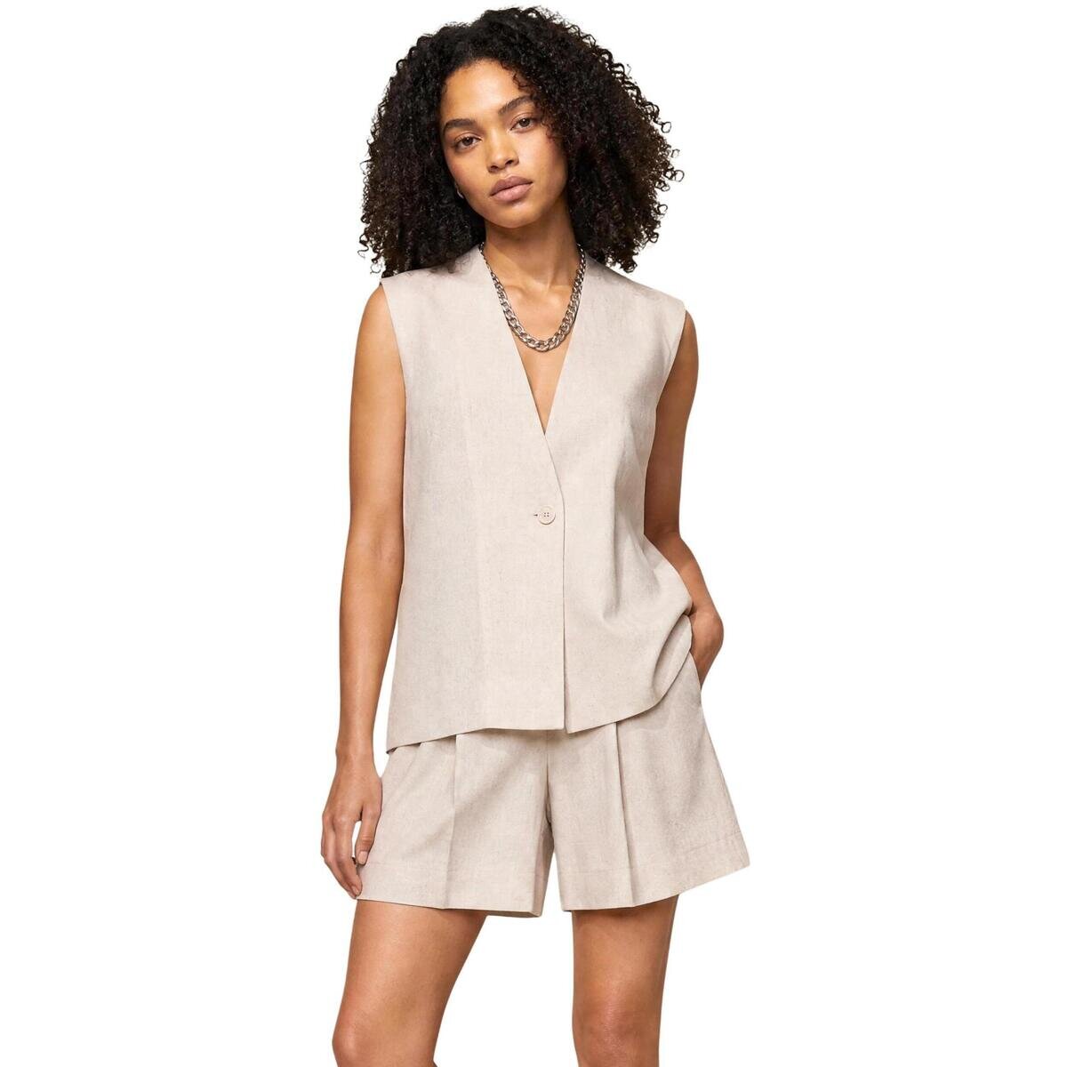 I Am Îmbracaminte Gilet Viscosa Lino 26136