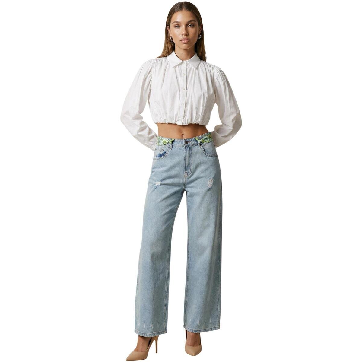 I Am Îmbracaminte Jeans Cotone Strappati SLE6PT025301D