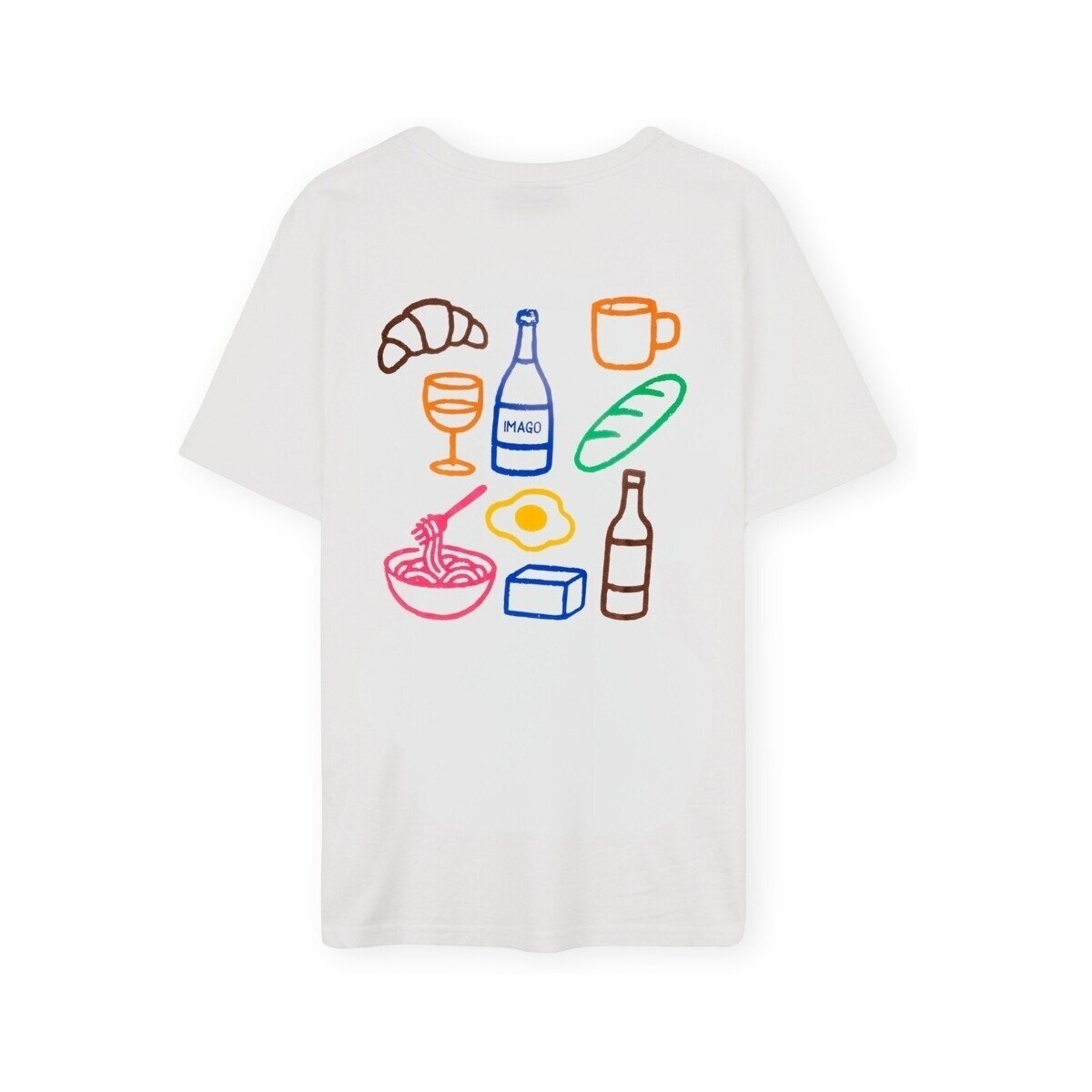 Imago Îmbracaminte T-Shirt Foodies - White