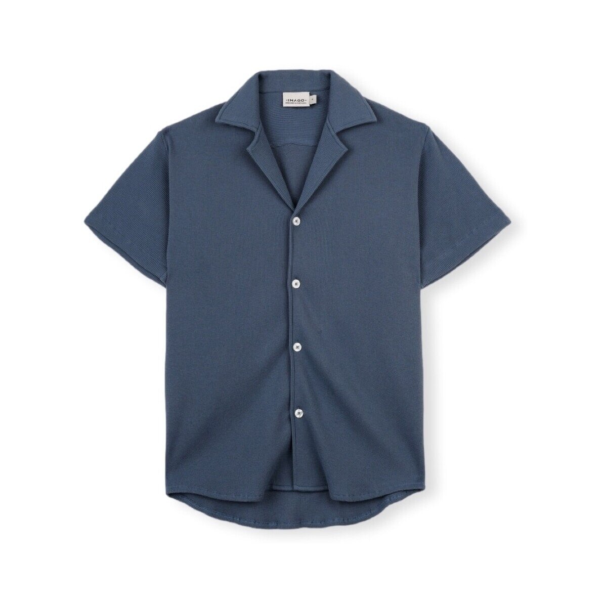 Imago Îmbracaminte Waffle Shirt - Blue