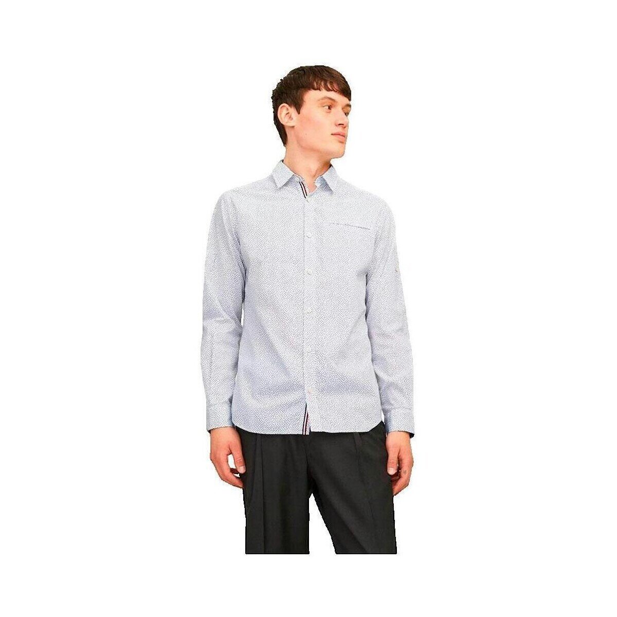 Jack & Jones Îmbracaminte Chemise manches longues Jack Jones slim fit blanche