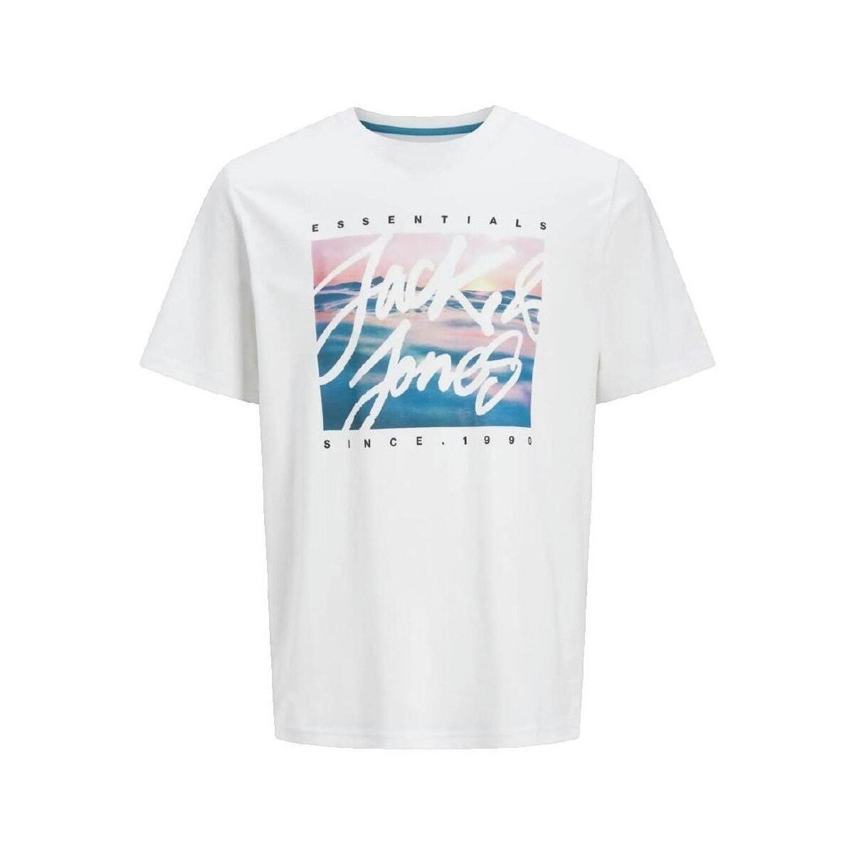 Jack & Jones Îmbracaminte T-shirt Jack Jones Colton Photoprint blanc
