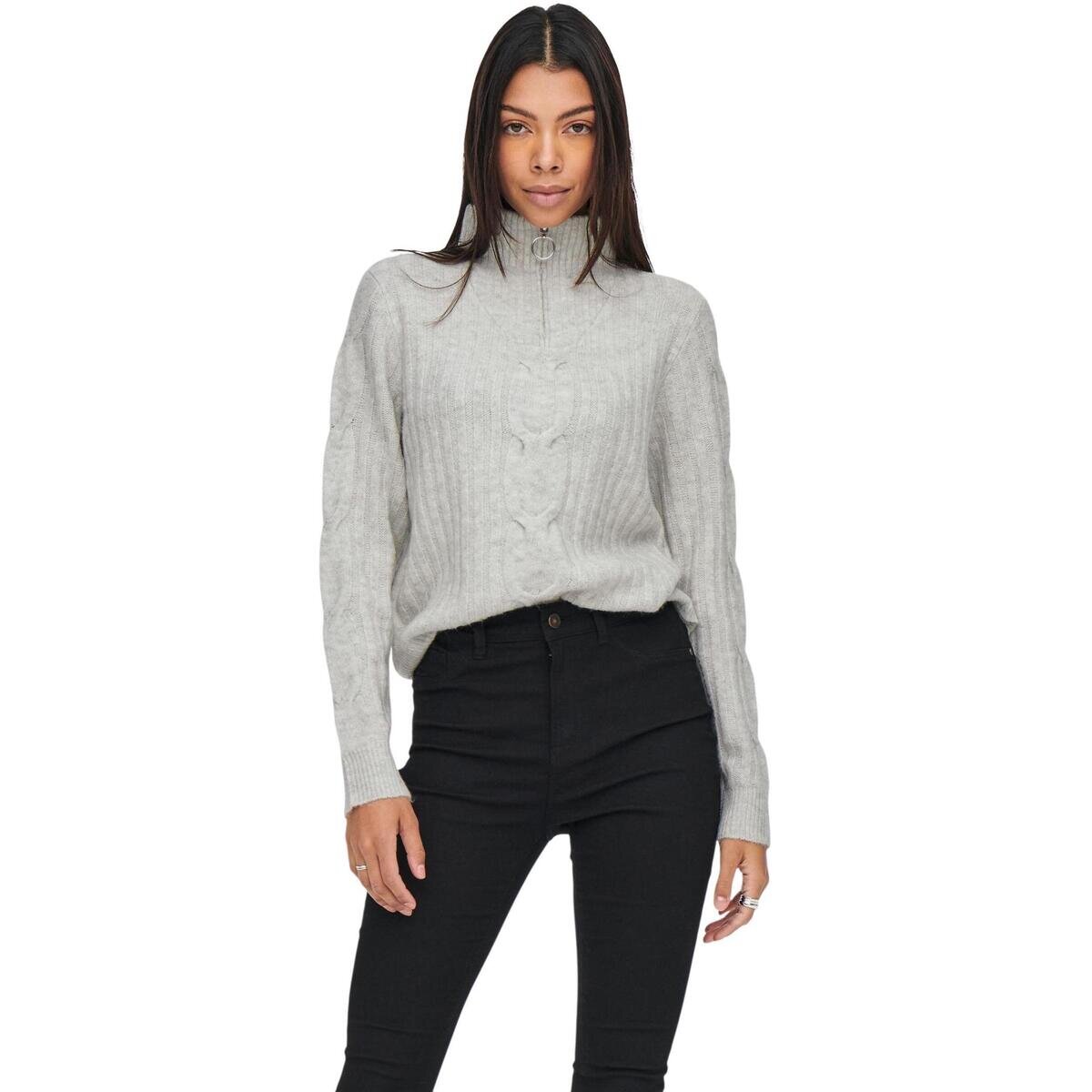 Jacqueline De Yong Îmbracaminte JDYANDREA L/S ZIP CABLE PULLOVE KNT NOOS 15242811