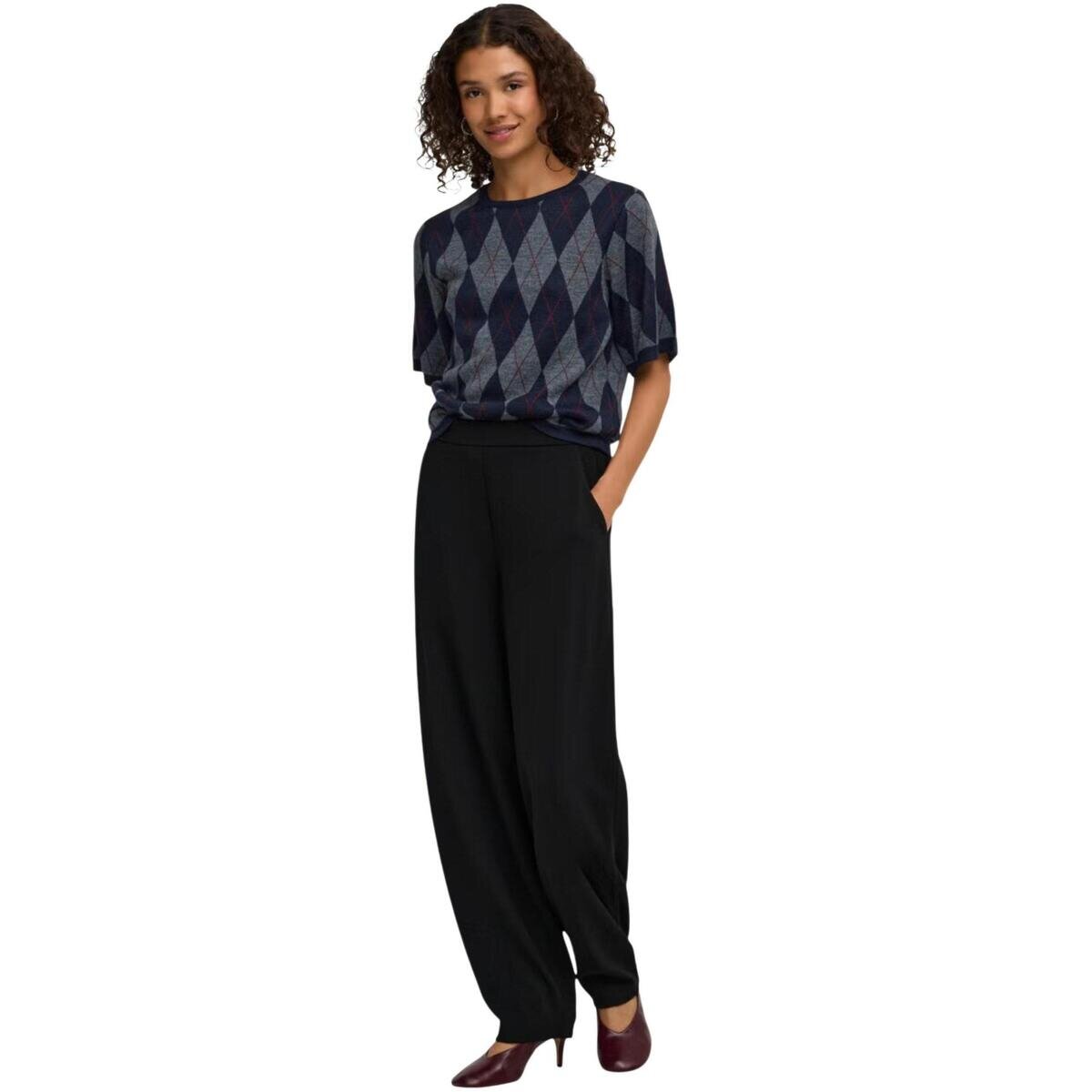 Jacqueline De Yong Îmbracaminte Jdymaggy S/S Argyle Pullover Knt 15382048