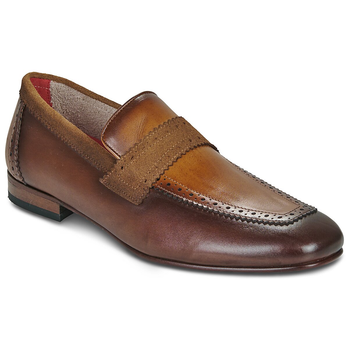 Jeffery-West Pantofi MARTINI MID BROWN CASTANO TAN TOLEDO CAMEL VELOUR