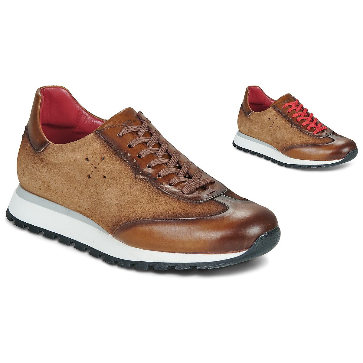 Jeffery-West Pantofi MORGAN TOLEDO CASTANO TAN CAMEL SUEDE