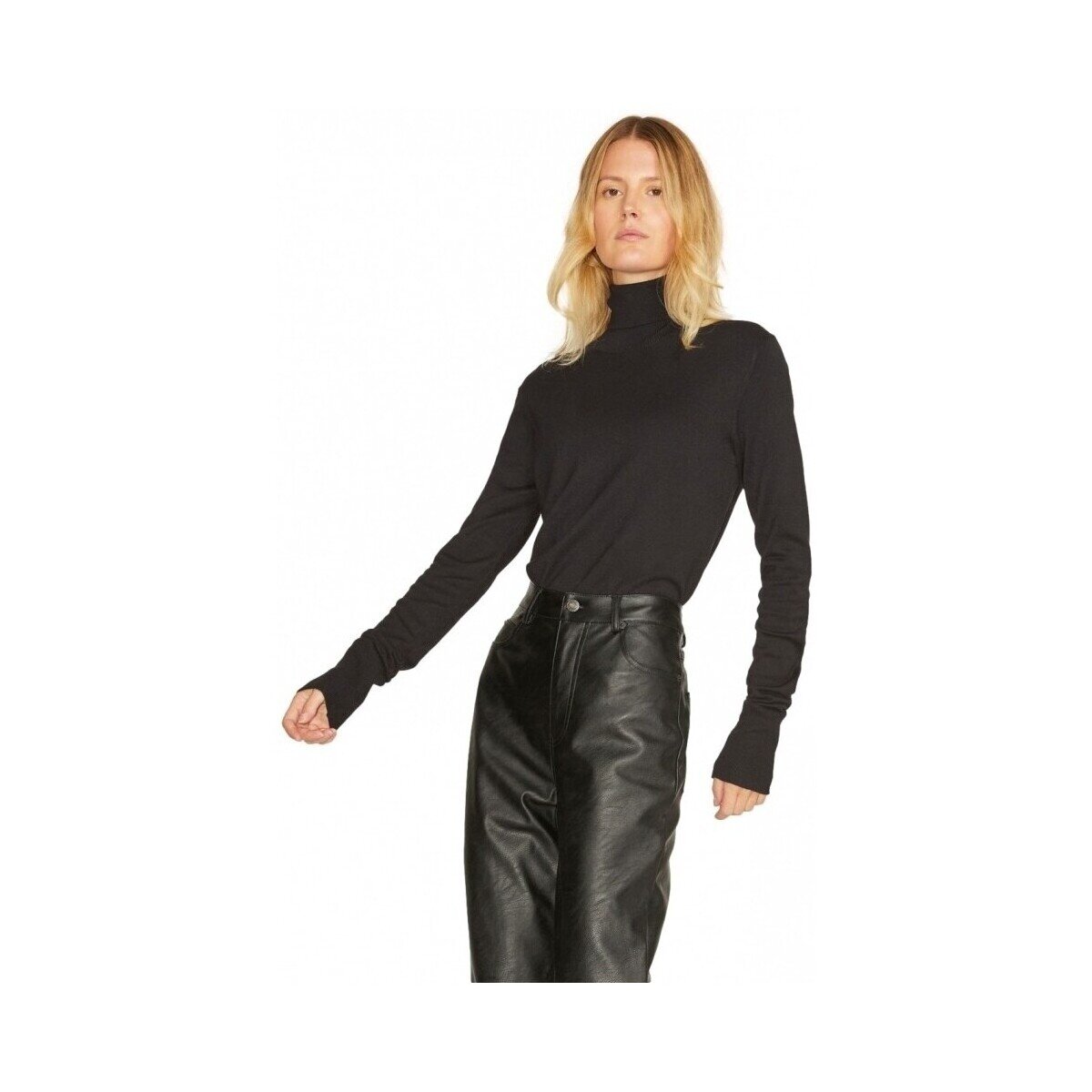 JJXX Îmbracaminte Knit Ava L/S Roll Neck - Black
