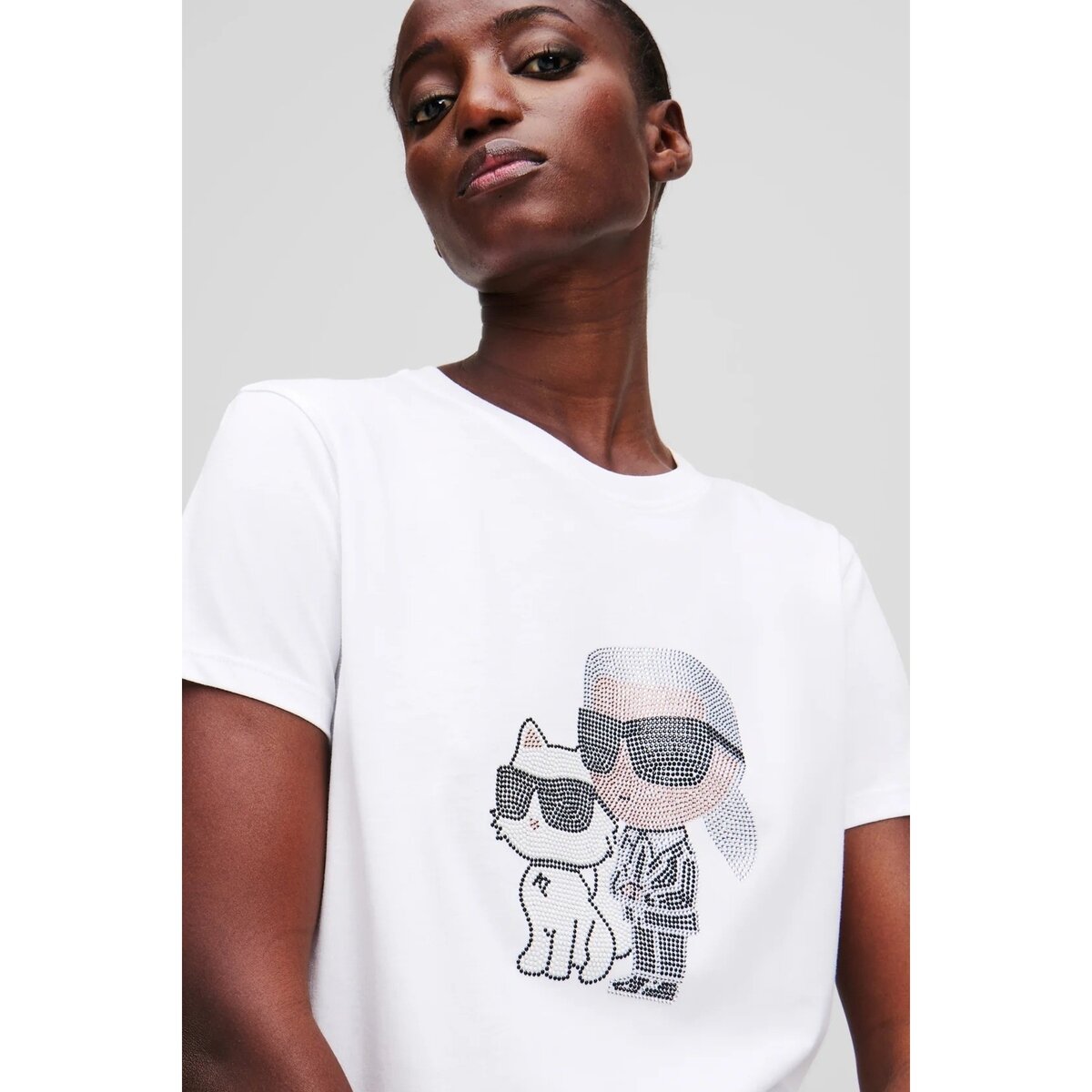 Karl Lagerfeld Îmbracaminte A1w17131 Ikon Rs Duo Tshirt