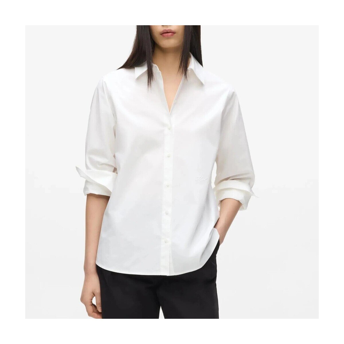 Karl Lagerfeld Îmbracaminte B2w11052 Classic Relaxed Poplin Shi