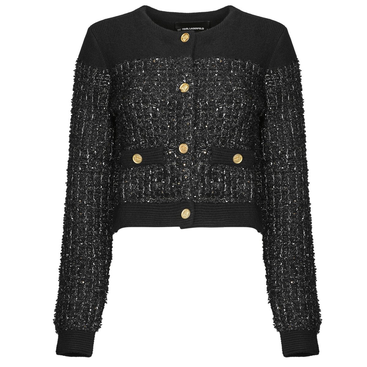 Karl Lagerfeld Îmbracaminte BOUCLE KNIT CARDIGAN