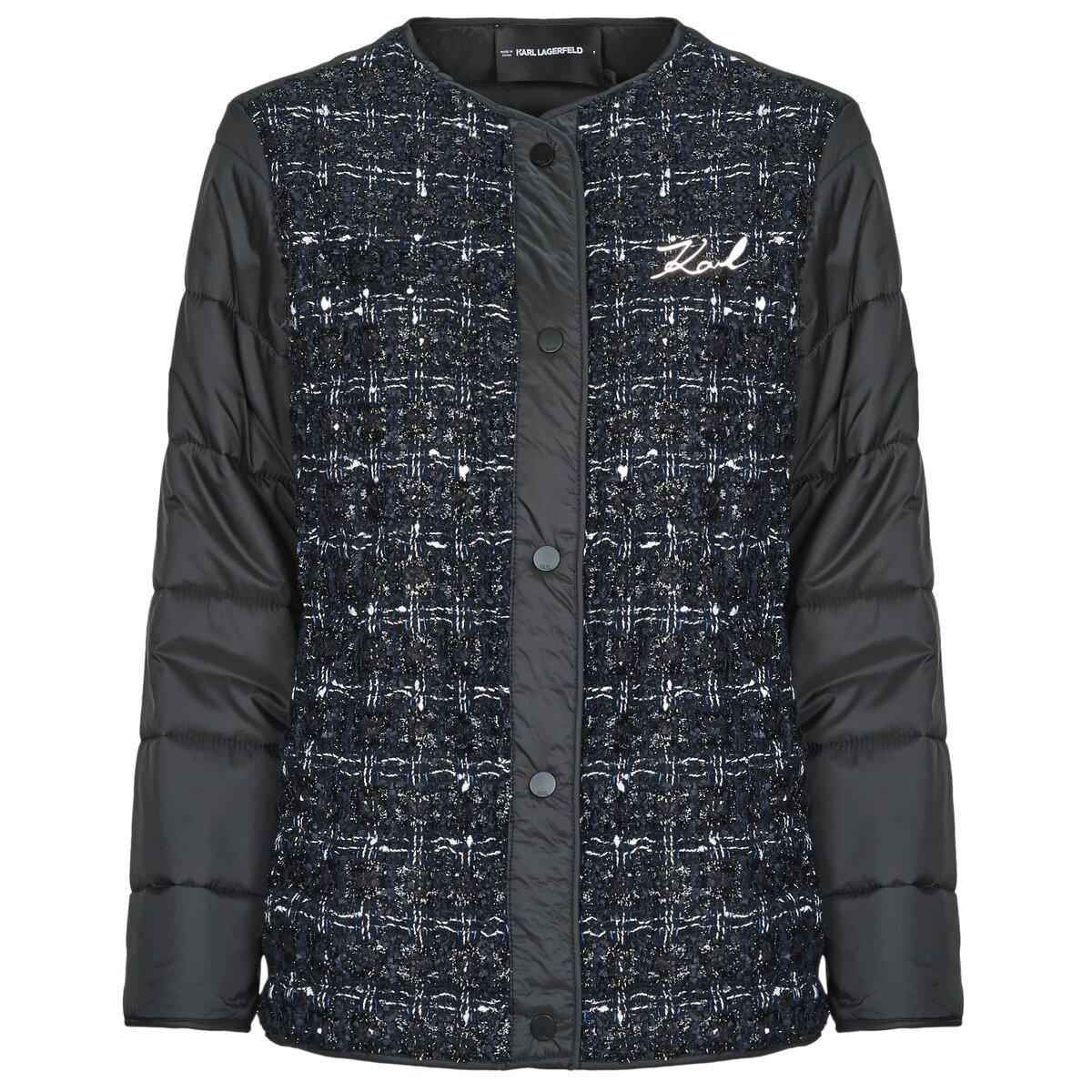 Karl Lagerfeld Îmbracaminte BOUCLE SHORT PADDED JACKET