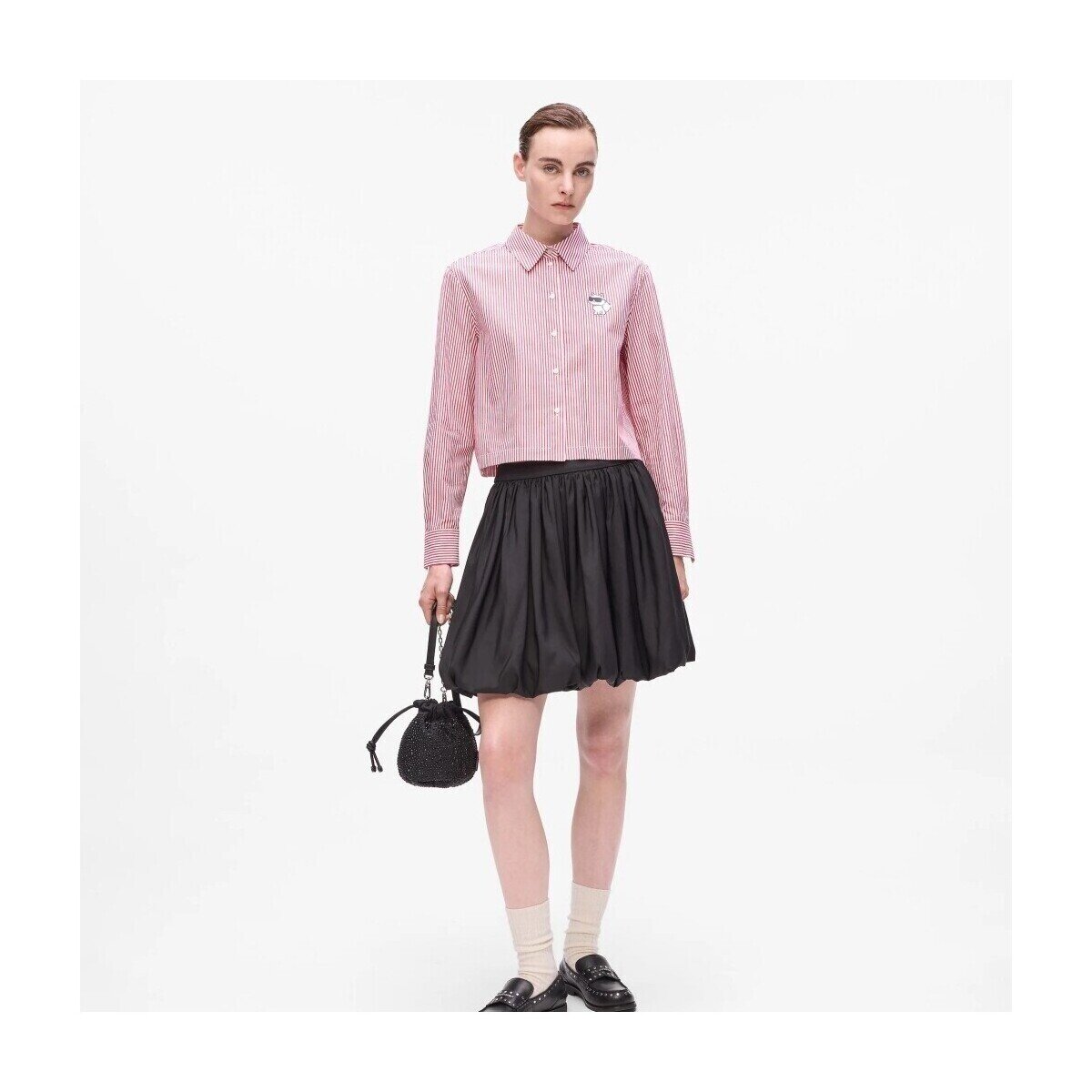 Karl Lagerfeld Îmbracaminte Ikon Choupette Cropped Shi